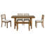 Ensemble de table de salle à manger (doit inclure à la fois la table et la chaise), 6 pièces en bois de ferme