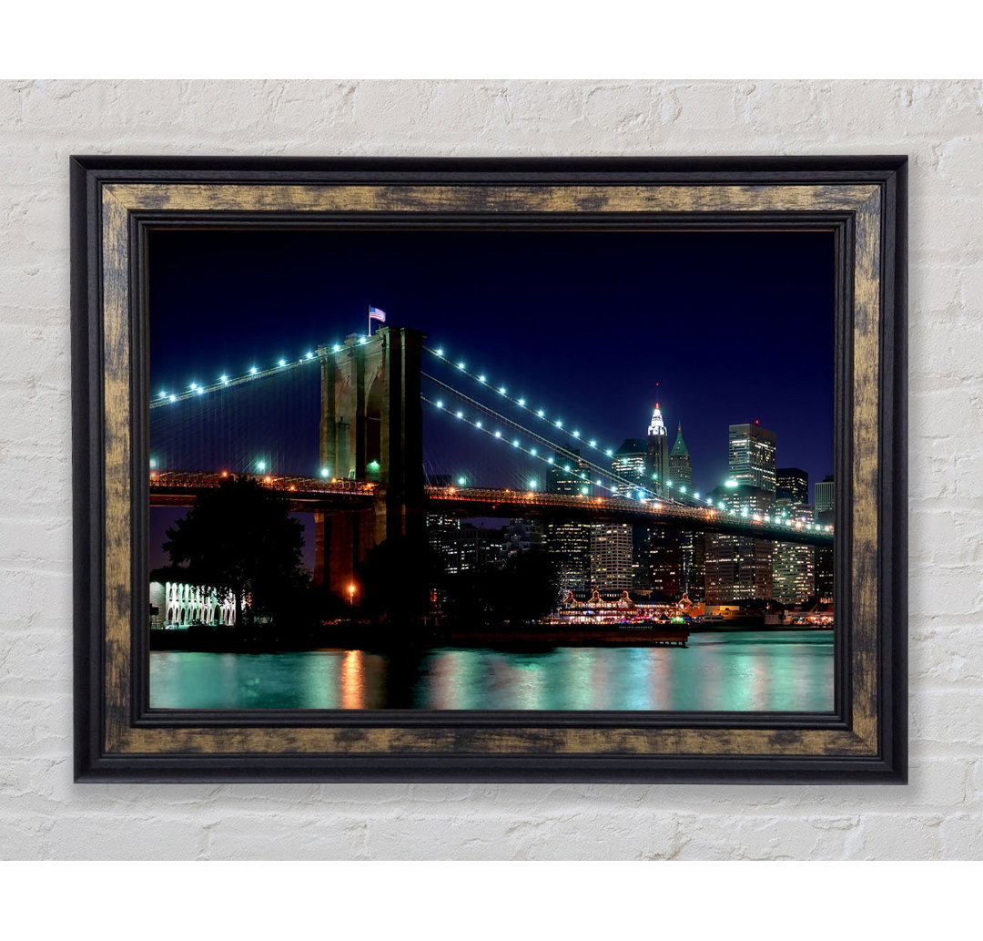 Brooklyn Bridge NYC Blue Nights - Druck