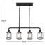 Leyden 4-Light Steel Linear Pendant