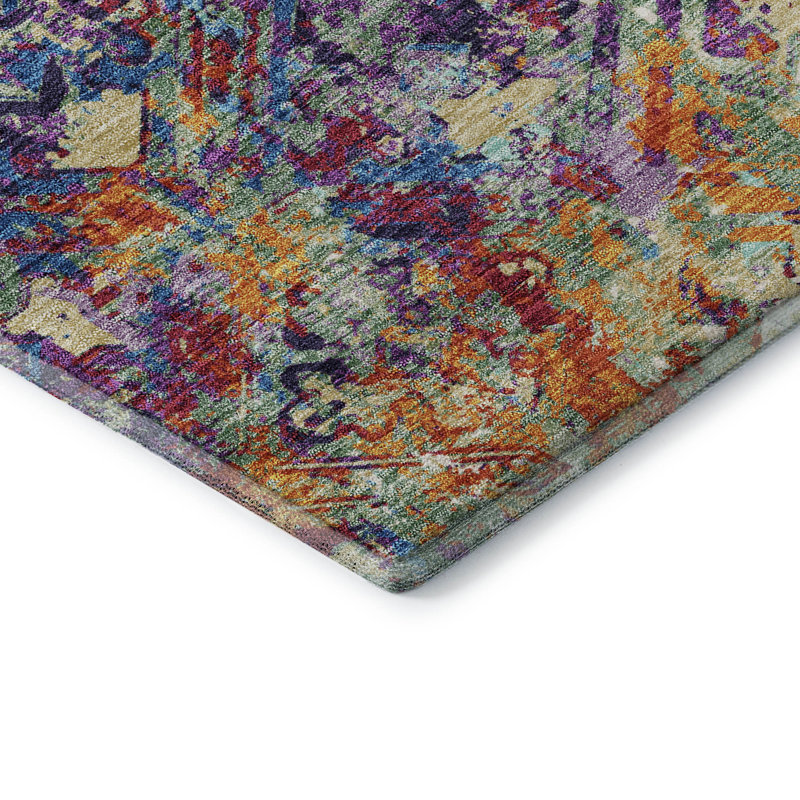Tapis en cuivre Prisco lavable à la machine de qualité supérieure, Rectangle 1 pi 8 po x 2 pi 6 po