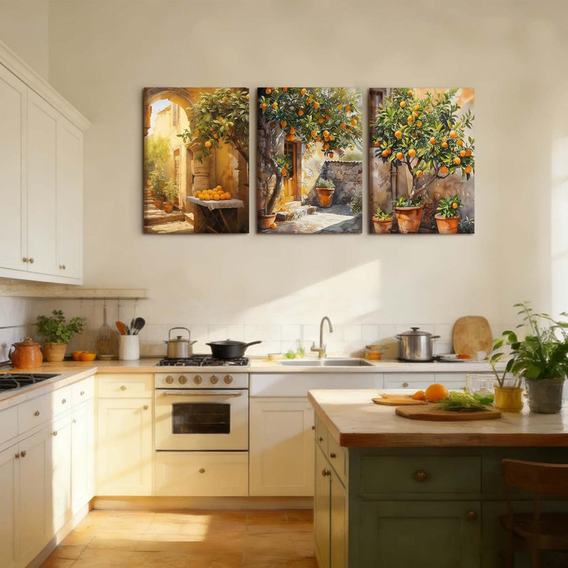 3 Piece Wrapped Canvas Print, 30" H x 40" W