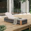 Chaise longue d'extérieur réglable avec structure en bois d'acacia et coussin résistant à l'eau-958292568