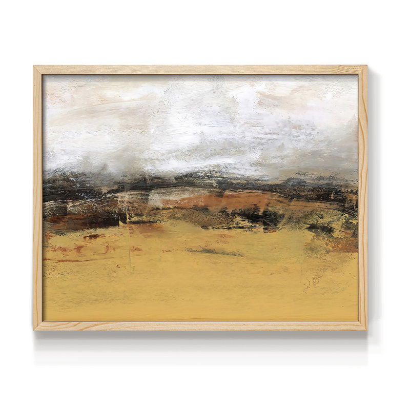 Bridges Ochre IV -Framed Print - Restickable, 8" H x 10" W, Natural
