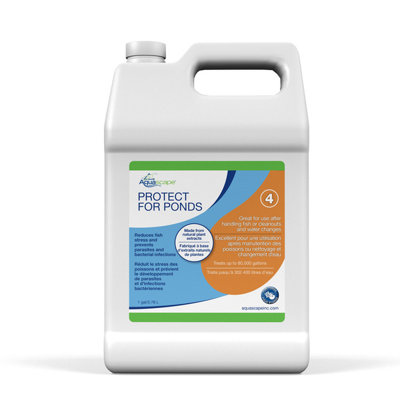 Le traitement de l'eau Aquascape PROTECT Koi et les étangs à poissons, formule entièrement naturelle, réduit efficacement le stress et favorise la santé des poissons 1 gal / 3,78 L
