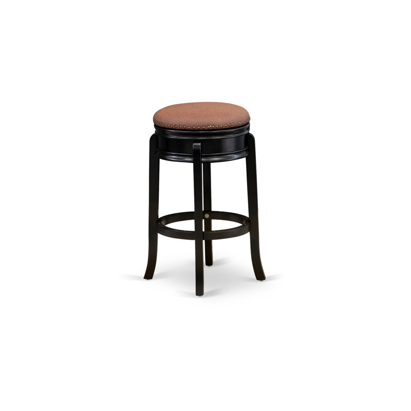 Tabouret de comptoir Amherst, Brun clair, Noir, Tabouret de bar (siège d’une hauteur de 30 po)