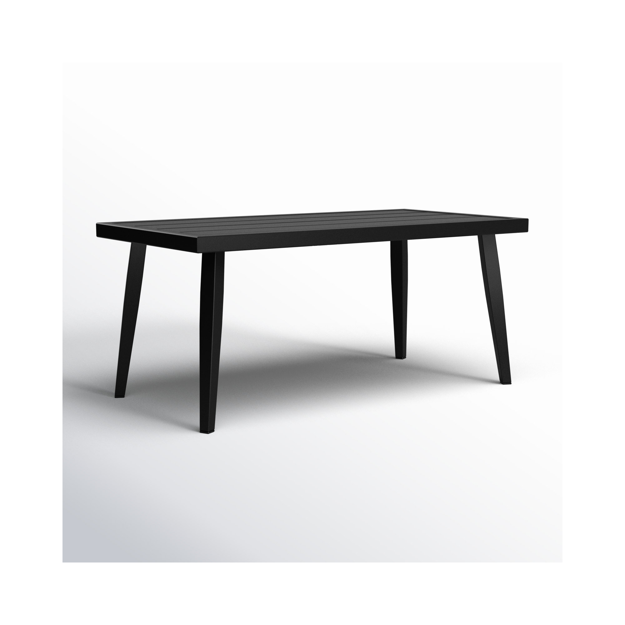 Serena Metal Outdoor Coffee Table with Slat Top