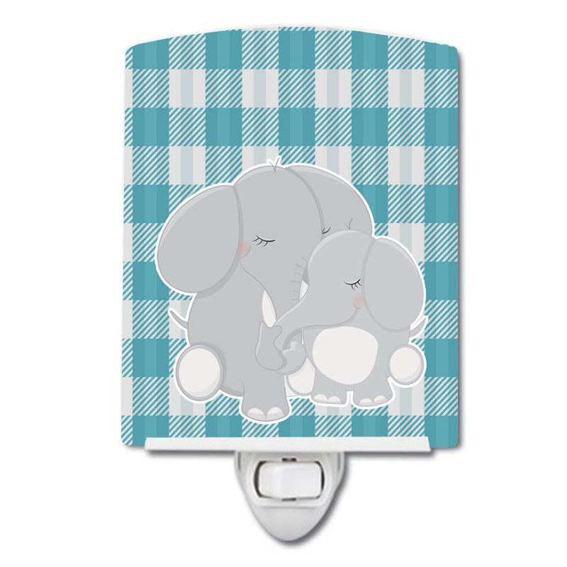 Éclairage de nuit en céramique éléphants