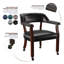 Fauteuil à accoudoirs en bois massif Alandria-21580662