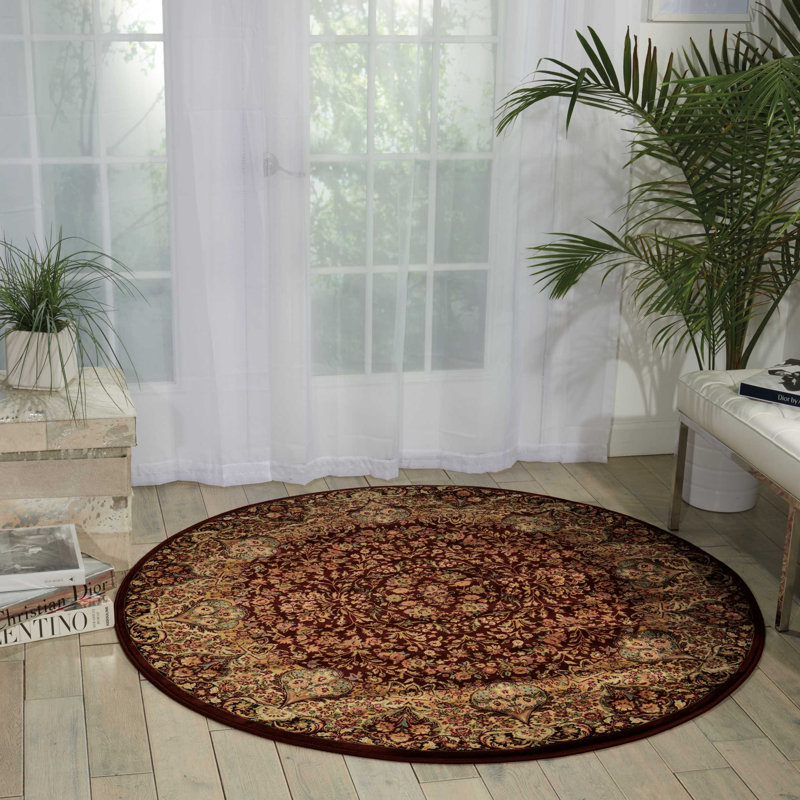 Zarevant Oriental Indoor Rug, Round 3'9"