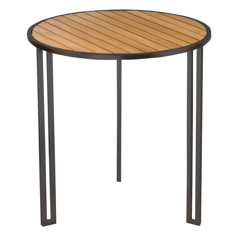 Table bistro Grace, Noir lisse