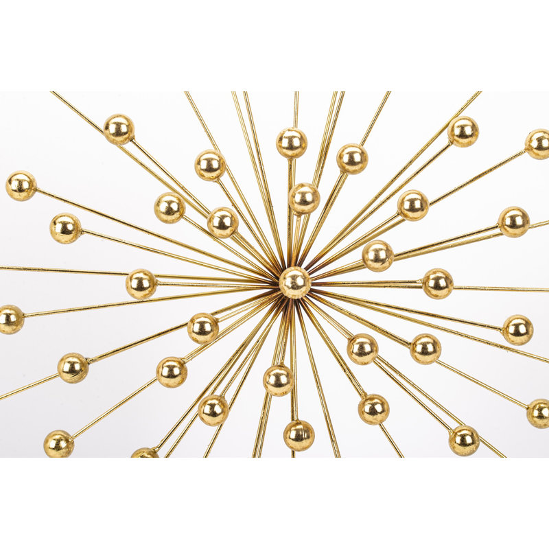Glam Abstract Wall Decor on Metal, 60cm H x 60cm W x 8cm D