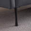 Canapé modulaire en forme de L 81 po en cuir technique avec méridienne réversible 81 po-81513222