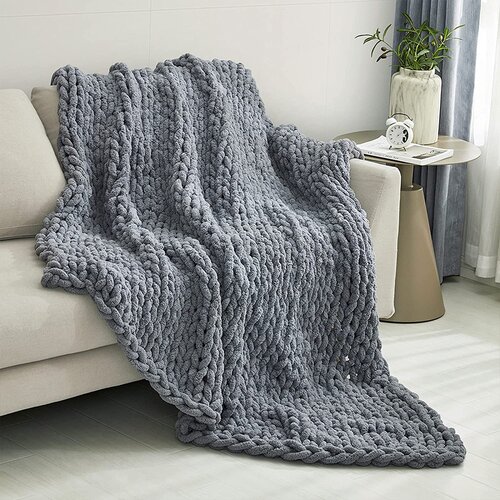 Wayfair | Chunky Knit Blankets & Throws You'll Love in 2024