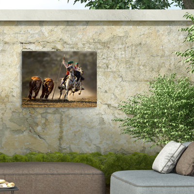 «Campinos Of Portugal» sur toile par Jovelino