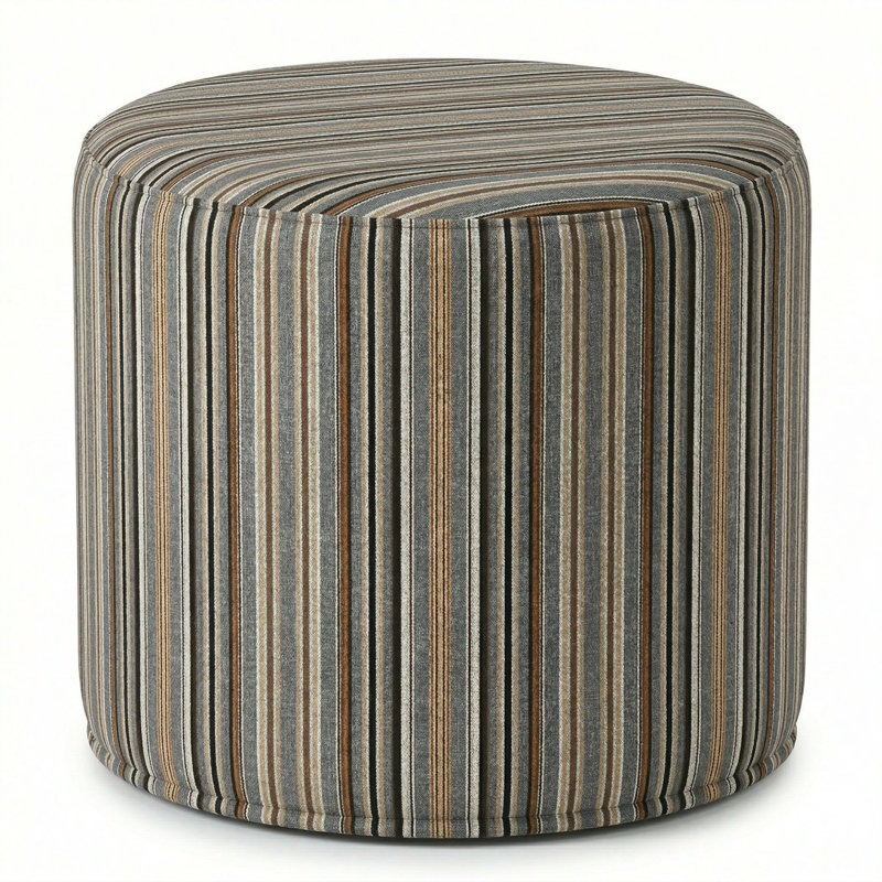Pouf rond 20 po Berlin Hive Berlin Gardens, Brun