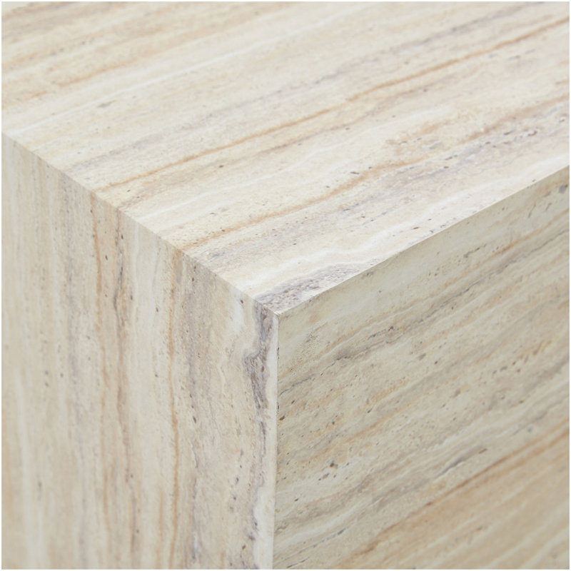 Rehaussez votre espace de vie avec cette table basse moderne en panneau de fibres à densité moyenne qui présente des motifs de texture de couleur bois clair et doux. Il est caractérisé par un design élégant. 39,3 * 23,6 * 11,8.