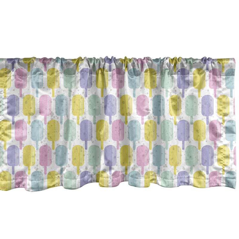 Multicolore cantonnière Ambesonne, L 54 po x L 12 po