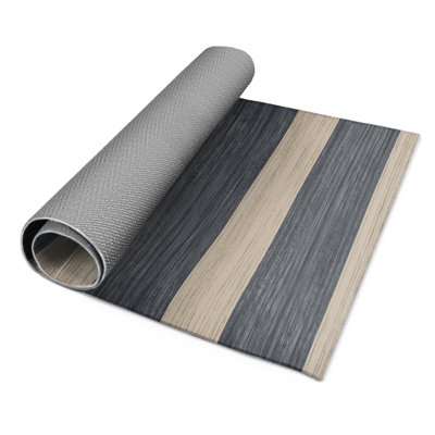 HorizontalStripes Beige Indoor and Outdoor Area Rug