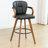 Modern Upholstered Leather Swivel 26 inch Counter Stools-364614852-336497089