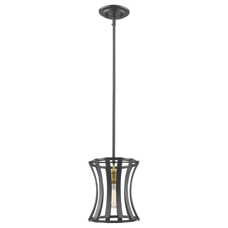Luminaire suspendu cylindrique à 1 lumière Gerling