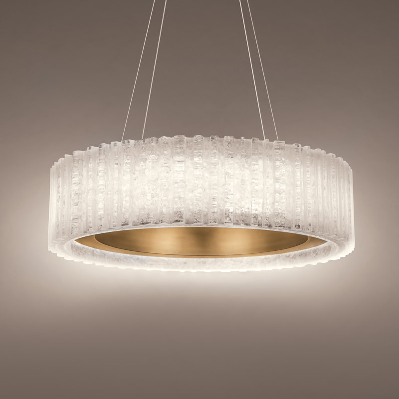 Rhiannon 1 - Light LED Chandelier, Aged Brass