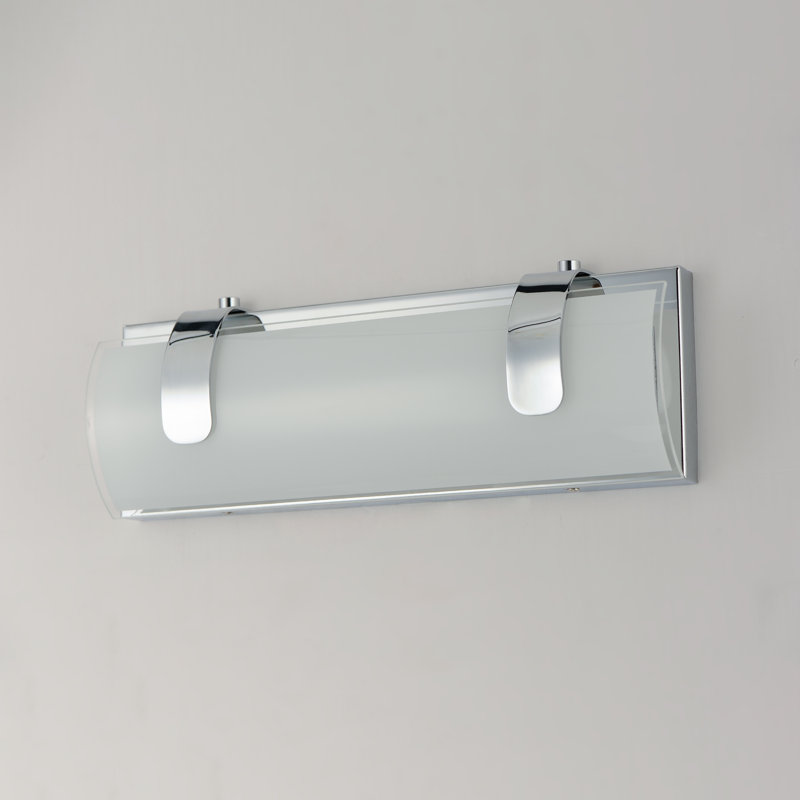 Barre de salle de bain à DEL à intensité variable Dufton, Chrome poli