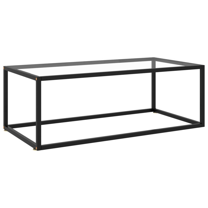 Table basse Ebern Designs, H 13,8 po x L 39,4 po x l 19,7 po, Trempé