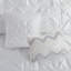 Ensemble d'édredon grand lit 7 pièces Laurel White Pintuck-30992293-30992287
