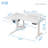 59“ L Shaped Adjustable Height Standing Desk With Shelves-945586753
