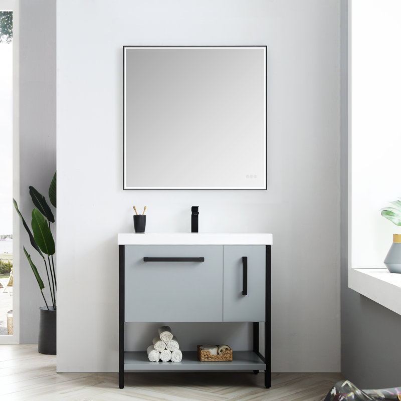 Ensemble de meuble-lavabo simple et imperméable Herakleitos