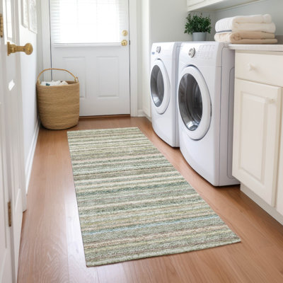 Brynson Washable Striped Indoor / Outdoor Rug