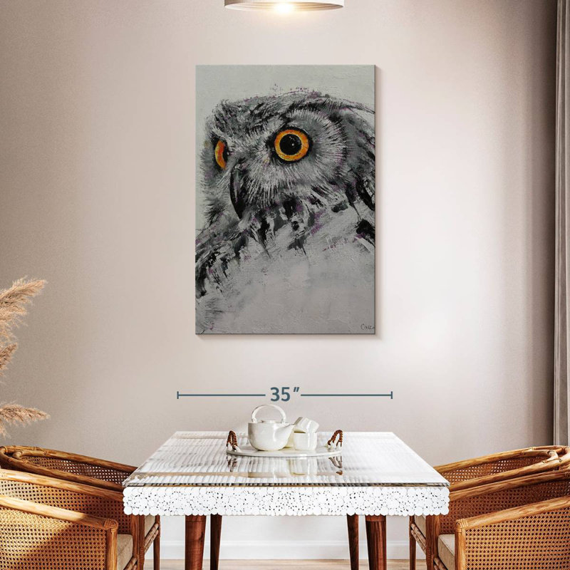 Brampt Spirit Owl, 45" H x 30" W