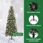 vidaXL Artificial Christmas Tree with 300 LEDs Green-2080947052