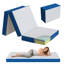 Matelas en mousse viscoélastique gélifiée de 6 po pour lit simple, pliable en trois avec housse amovible-1884060034-1884060044
