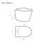 Ensemble de toilette à fixation double Calice 0,8 / 1,6 GPF Calice-108927929