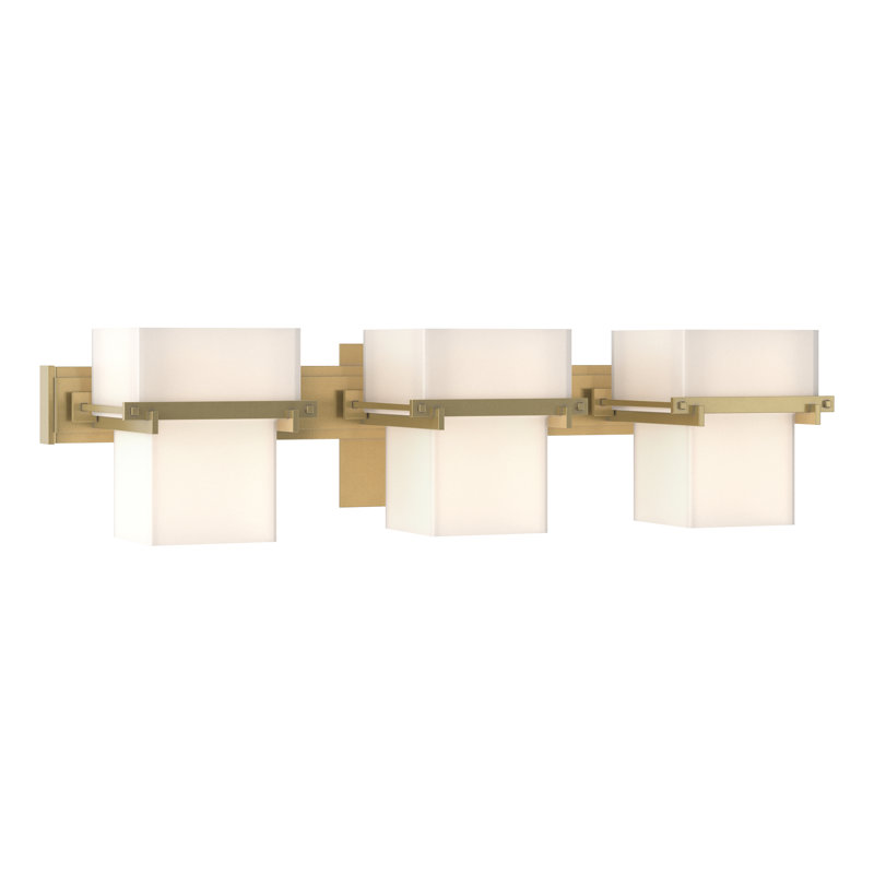Kakomi 3 Light Sconce, Modern Brass