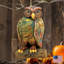 Ornement en bois de forme suspendue ave hibou