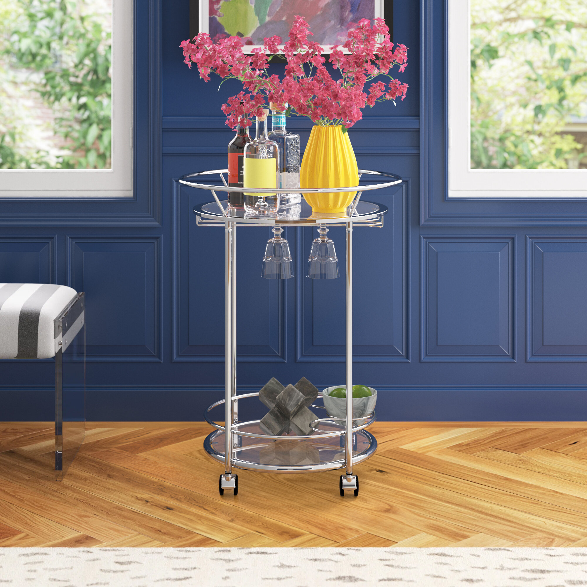 Lyndon Metal Bar Cart