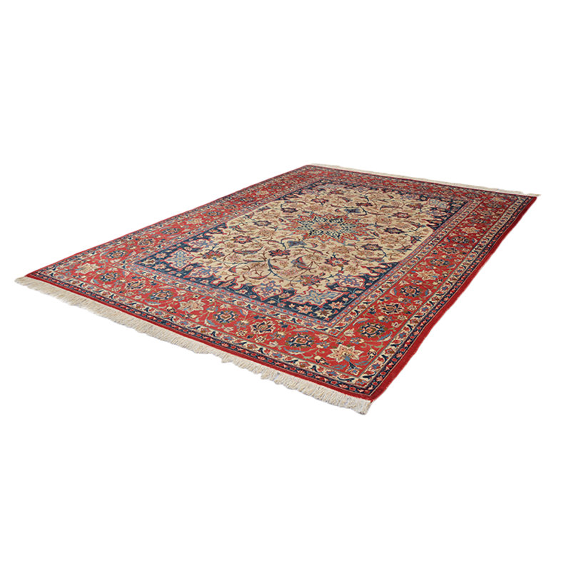 Tapis de zone one-of-kind-noué la rouge/bleu 7 pi 9 po x 11 pi 3 po
