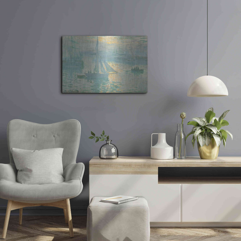"Lever de soleil" par Claude Monet, H 16 po x l 24 po