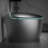 Unique Smart Toilet With Bidet Built In, Intelligent One Piece Toilet For Modern Bathroom, Auto Open/Close Seat, Foot Sensor, LED Display,Night Light, Warm Water & Dryer,Grey-123310570