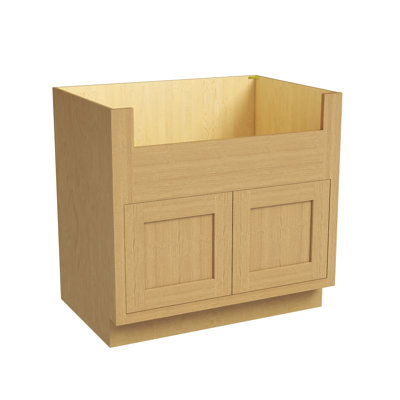 CASAINC Ready-to-Assemble W36"x H34.5"x D25" Farmhouse Kitchen Sink Base Cabinet