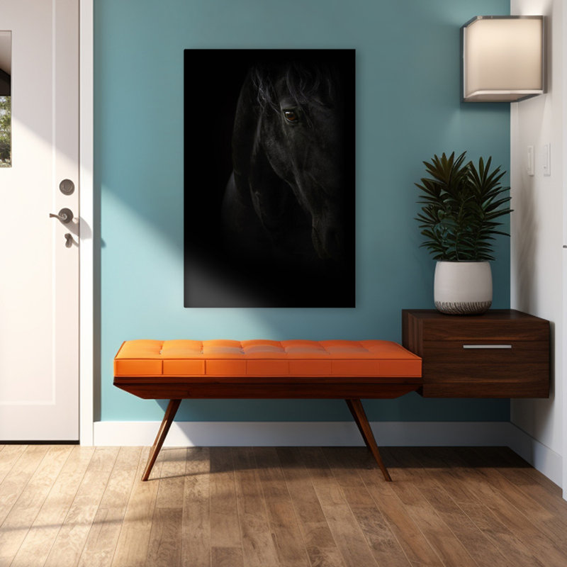 Perle noire - photographie, animaux, chevaux, H 48 po x l 32 po