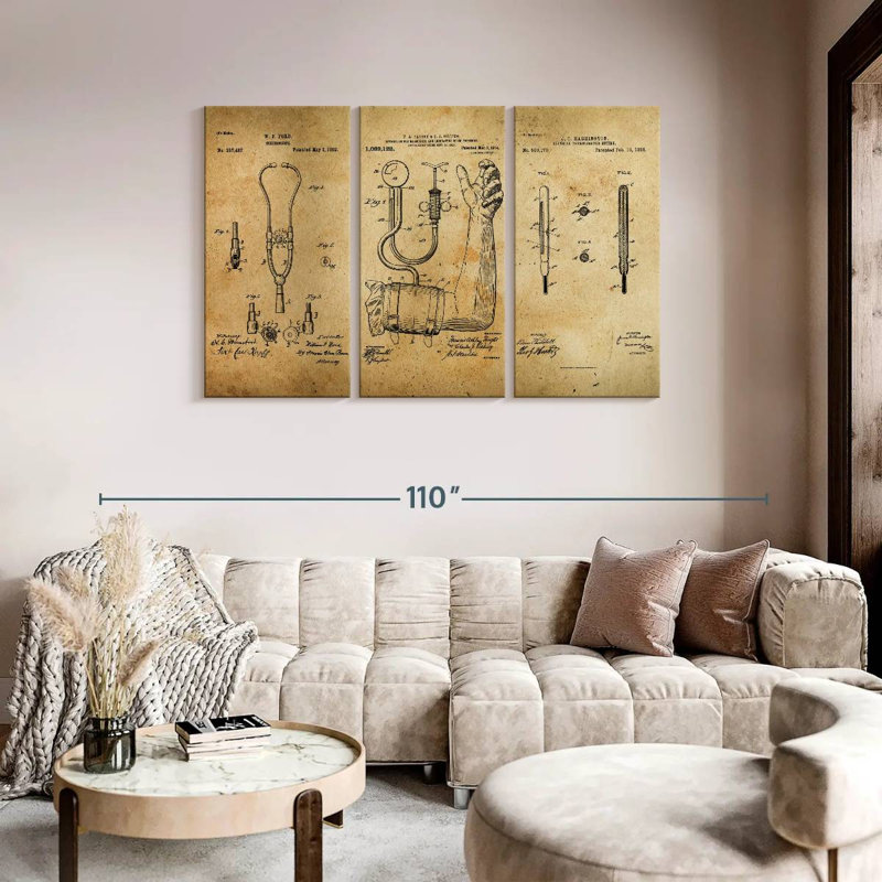 «Doctor Compilation», brevet sur plusieurs pièces, H 74 po x l 48 po x P 1,25 po