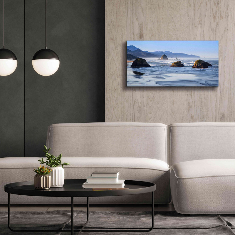 «Cannon Beach» par Michael Broom, estampe numérique sur toile, H 20 po x l 40 po x P 1,5 po