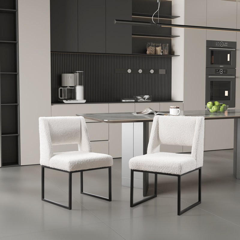 Markque Upholstered Dining Chair,  White