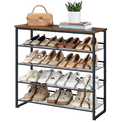 5 Tier Shoe Rack With Adjustable Shoe Shelves