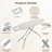 Height-adjustable Ironing Board Iron Table with 4 Legs-107379352