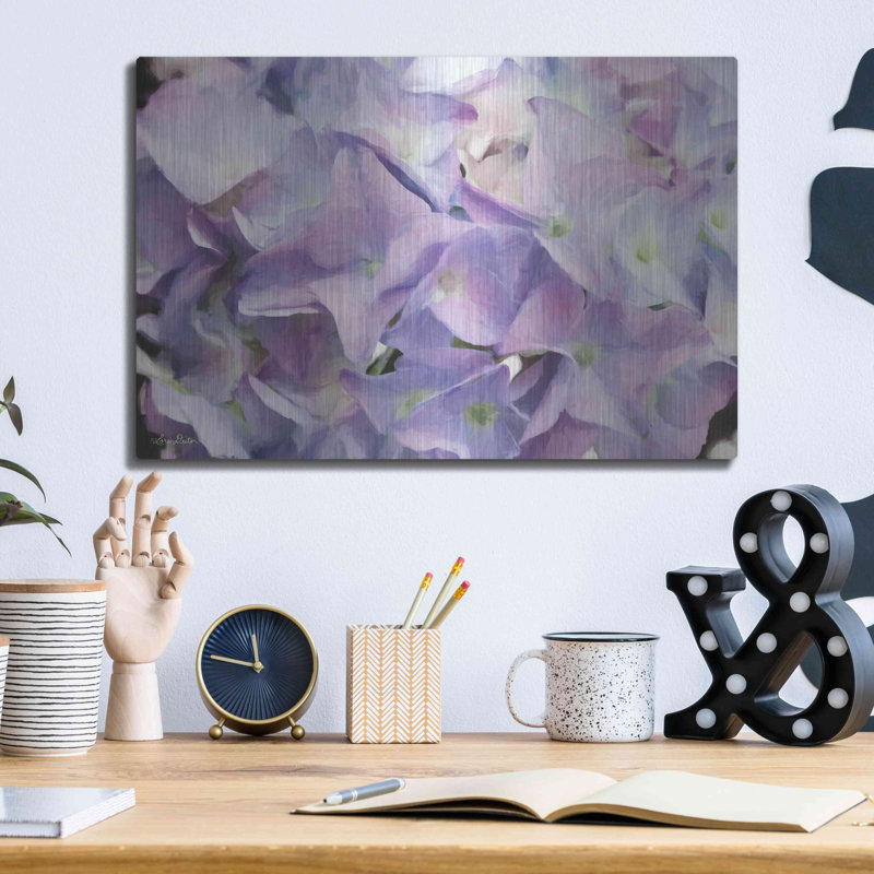 " Violet Hydrangeas " by Lori Deiter, 12" H x 16" W