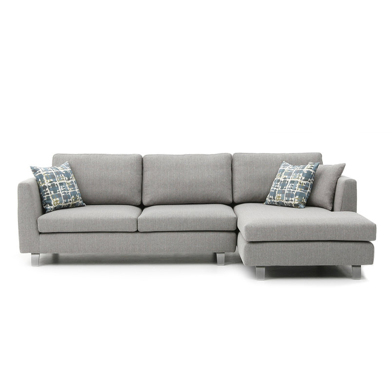 Swynford Upholstered L-Shaped Sectional, Niche Silvermoon, Right Hand Facing
